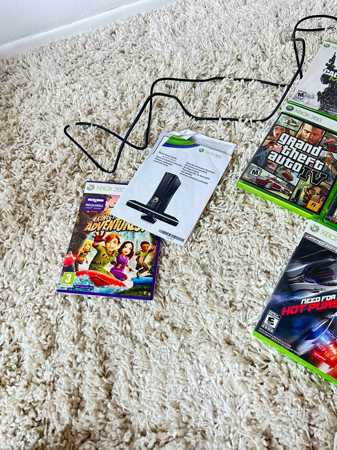 Xbox 360 Console Bundle with Kinect and Games - photo 3