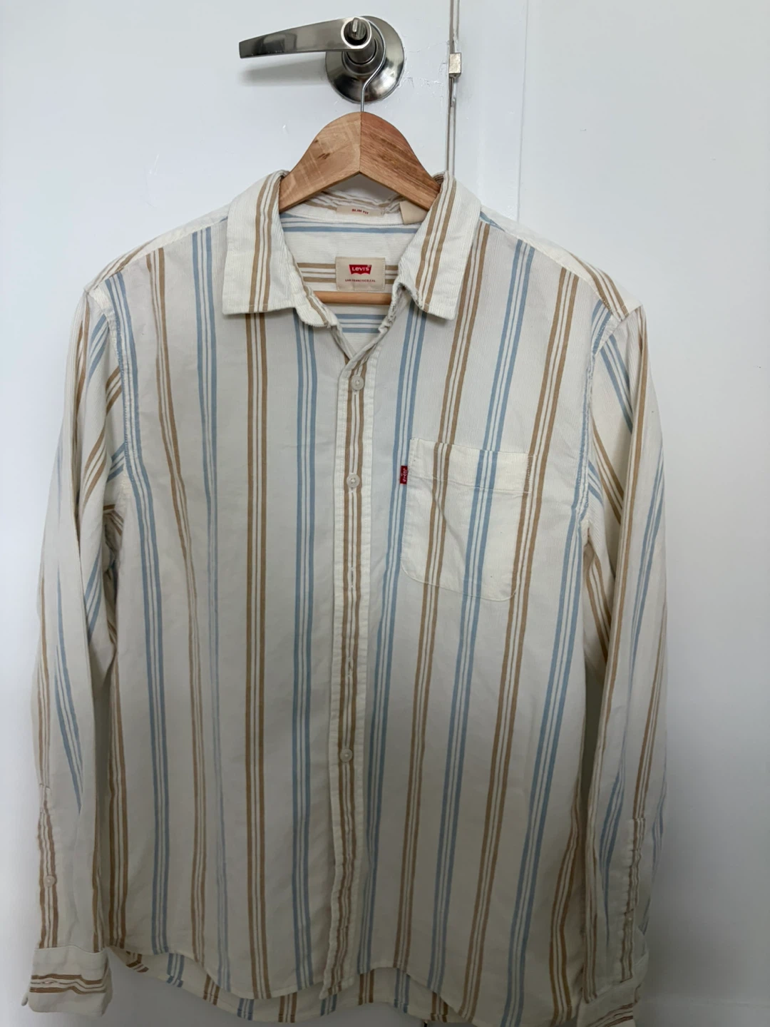Levi's Striped Long-Sleeve Shirt striped  medium size