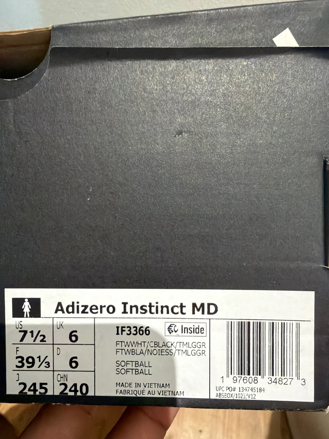 Adidas Adizero Instinct MD Softball Cleats - photo 2