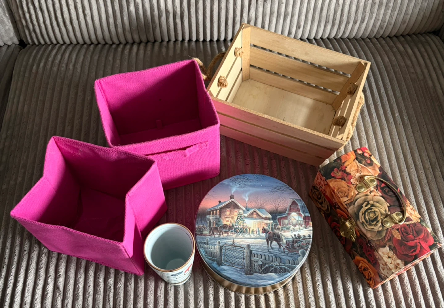 Assorted Storage Containers and Tin - photo 3