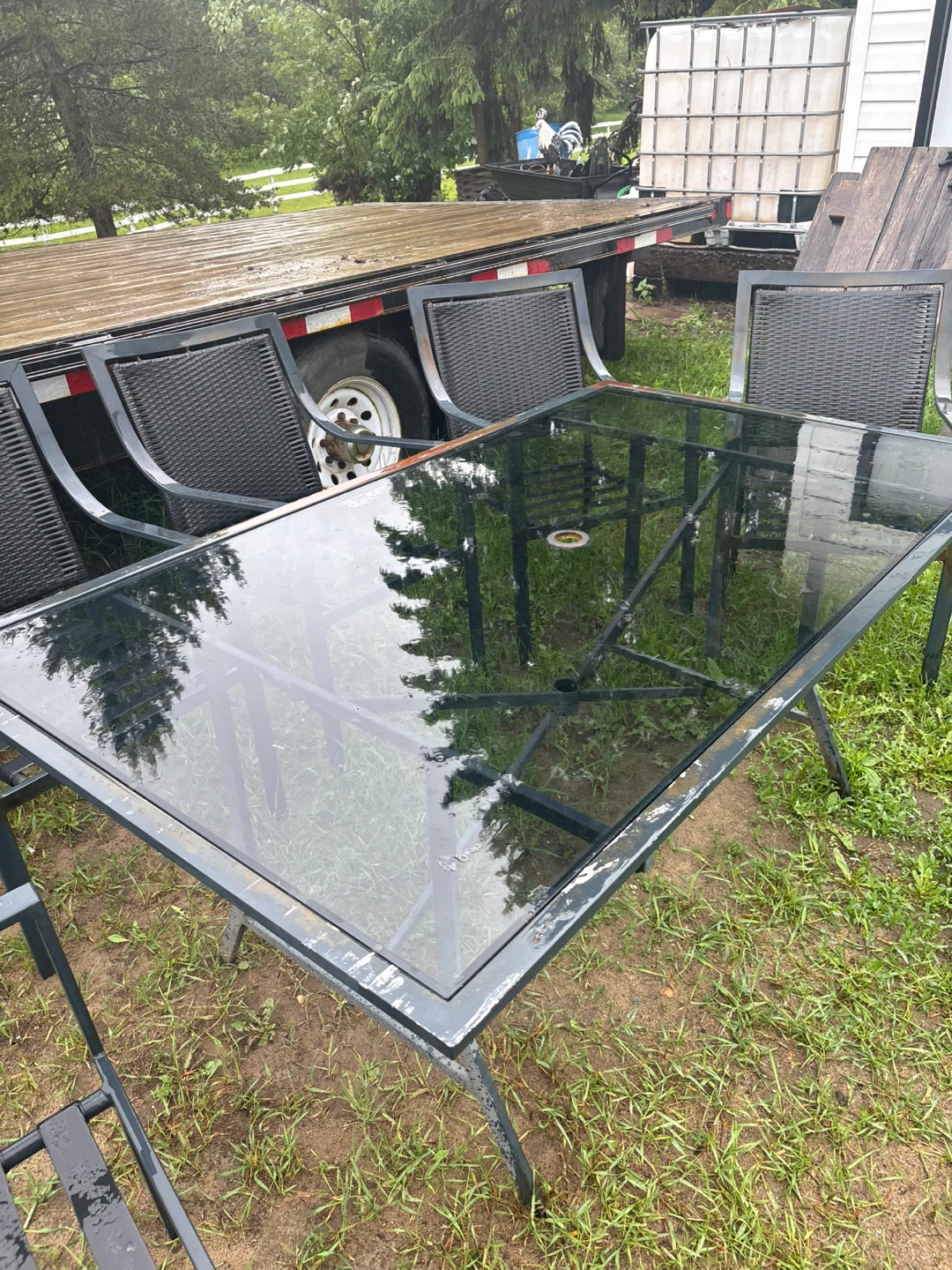 Glass Top Patio Dining Set - photo 2