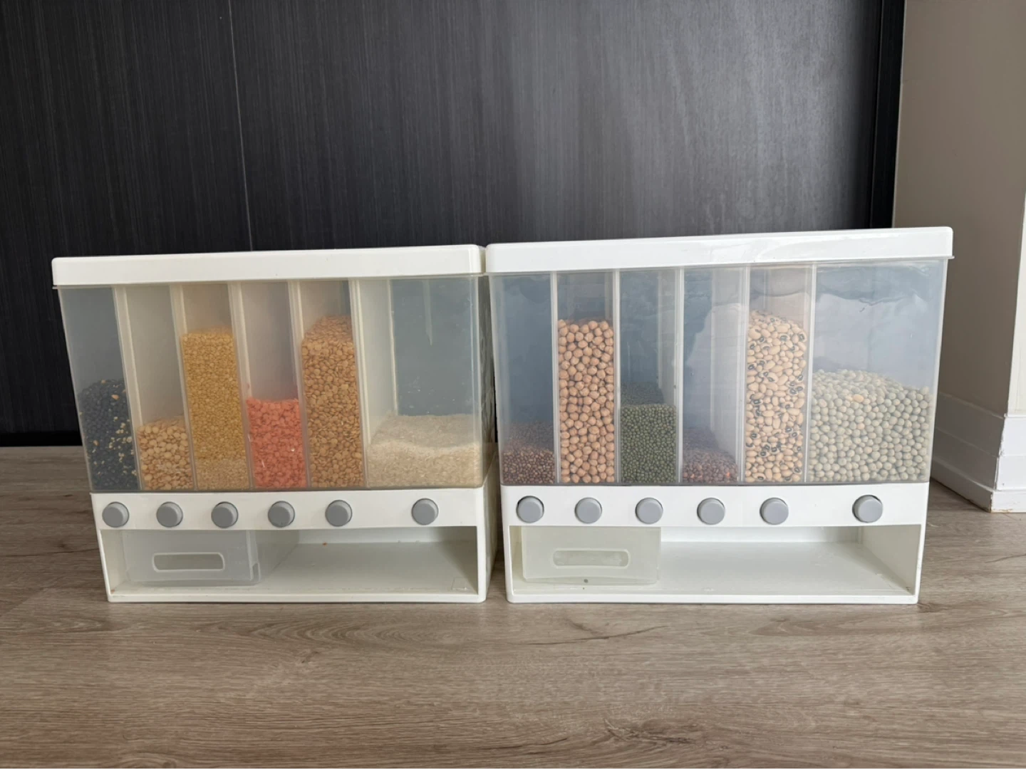 Multi-compartment Grain Dispensers