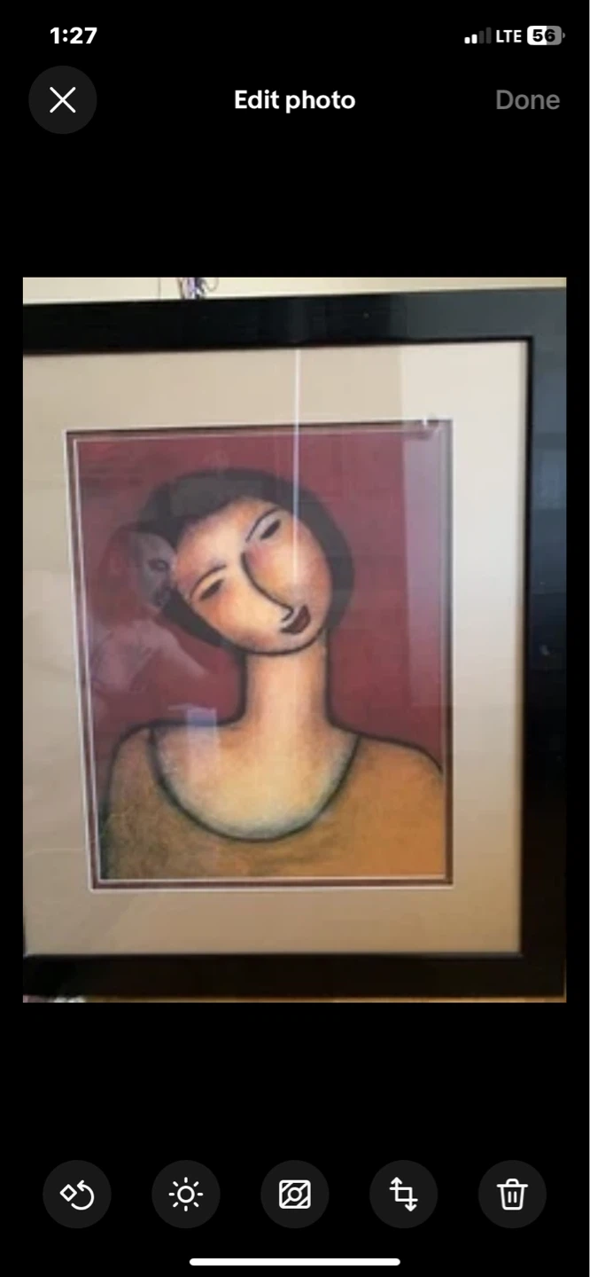 Framed Art Print - Portrait of a Woman