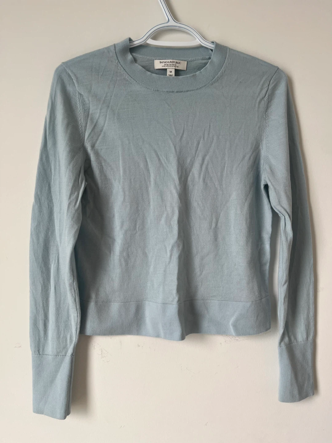 Banana Republic Merino Wool Sweater - Light Blue - Size M