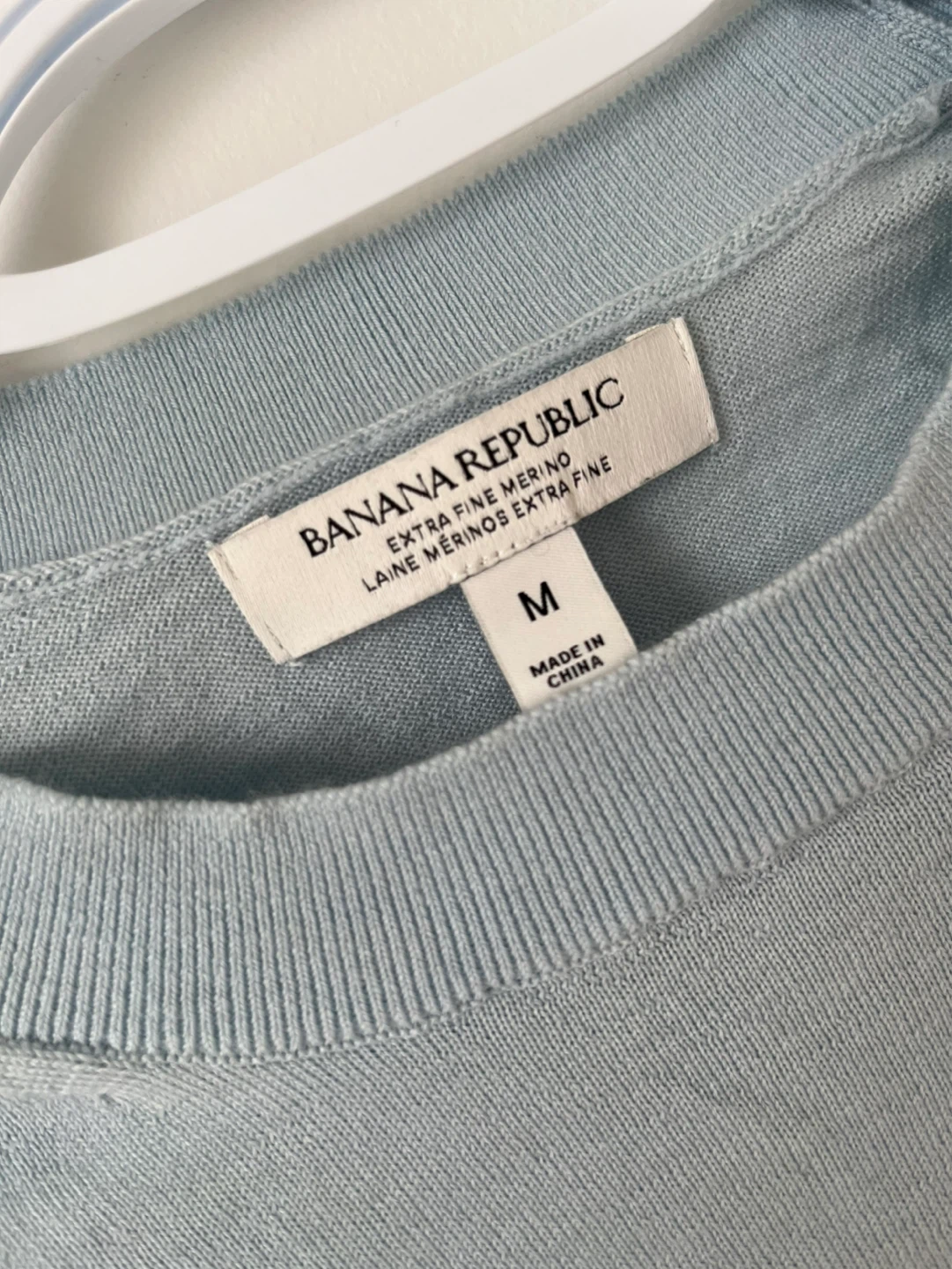 Banana Republic Merino Wool Sweater - Light Blue - Size M - photo 2
