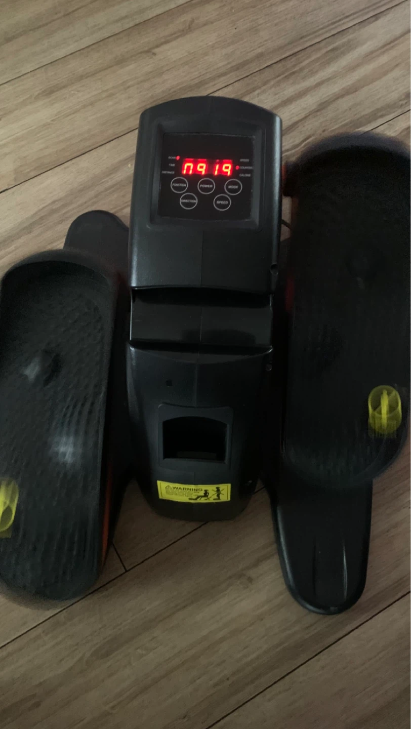 Black Elliptical Machine. Under Desk Elliptical Machine