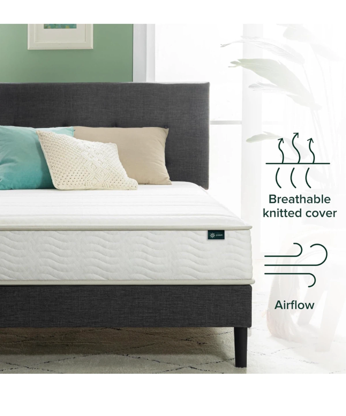 full-size bed frame and 8inch hybrid mattress, W110s pickup - photo 3