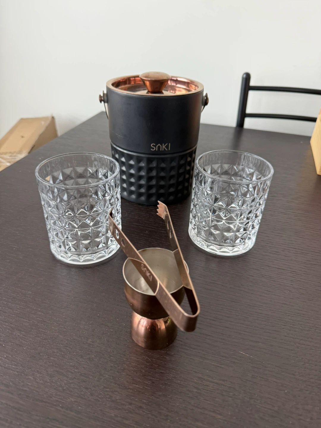 SAKI Whiskey Glass and Ice Bucket Set - photo 2