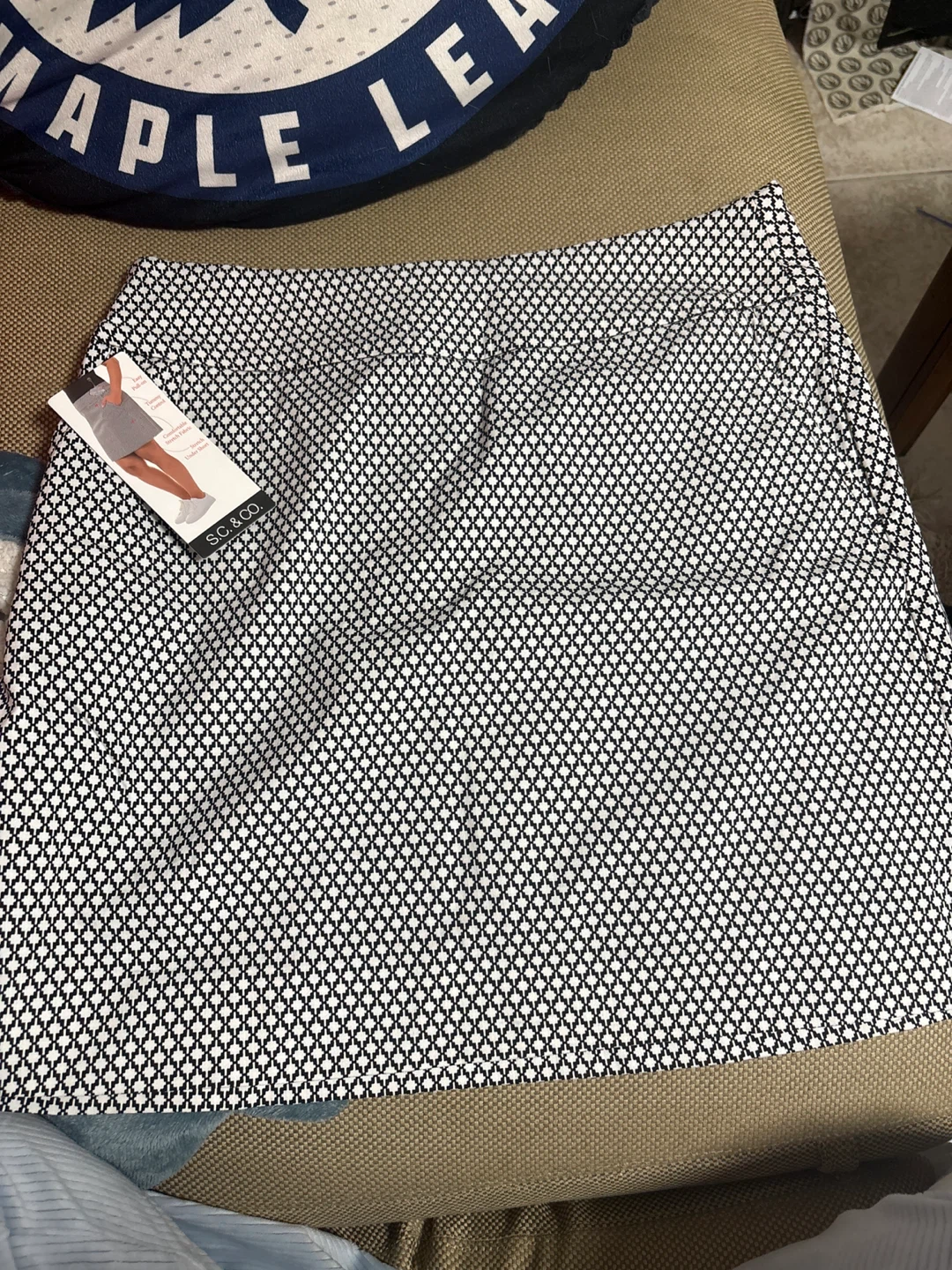 S.C. & CO. Women's Skirt with Built-in Shorts