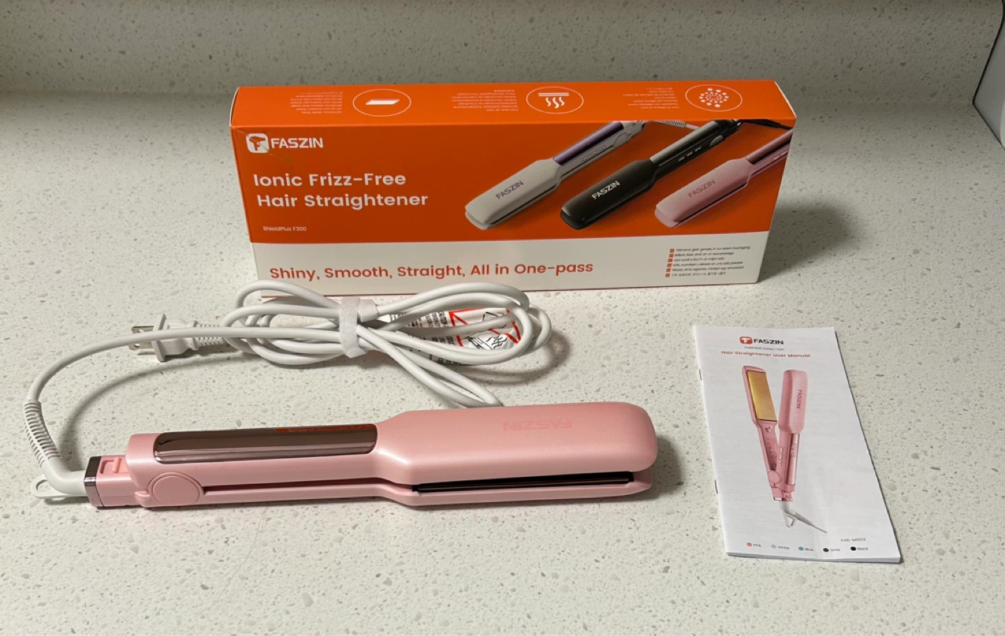 Pink Faszin Ionic Frizz-Free Hair Straightener
