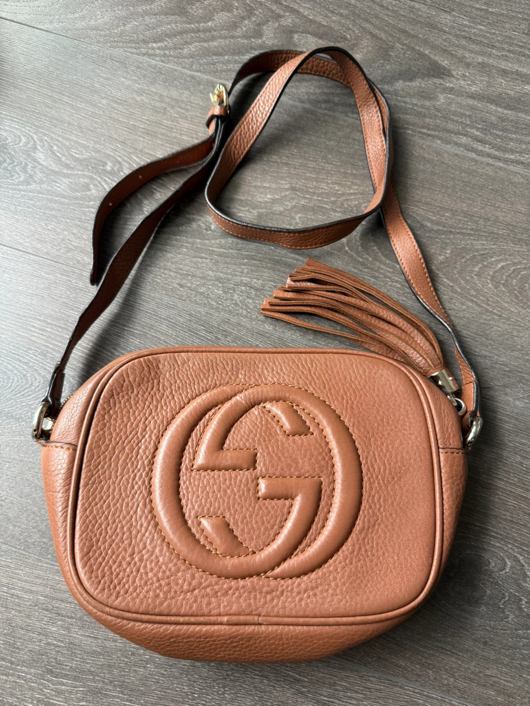 Gucci Soho Disco Bag beige made in Italy