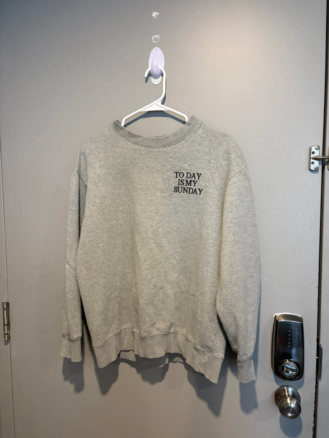 Grey "TODAY IS MY SUNDAY" Sweatshirt
