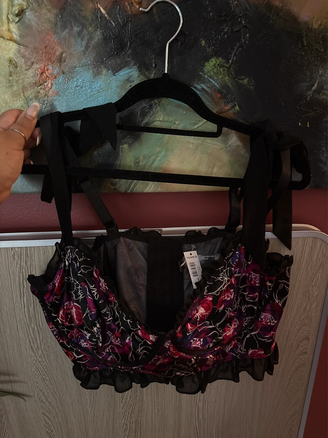 ⚽️ Torrid Floral Corset Bralette NEW - photo 2