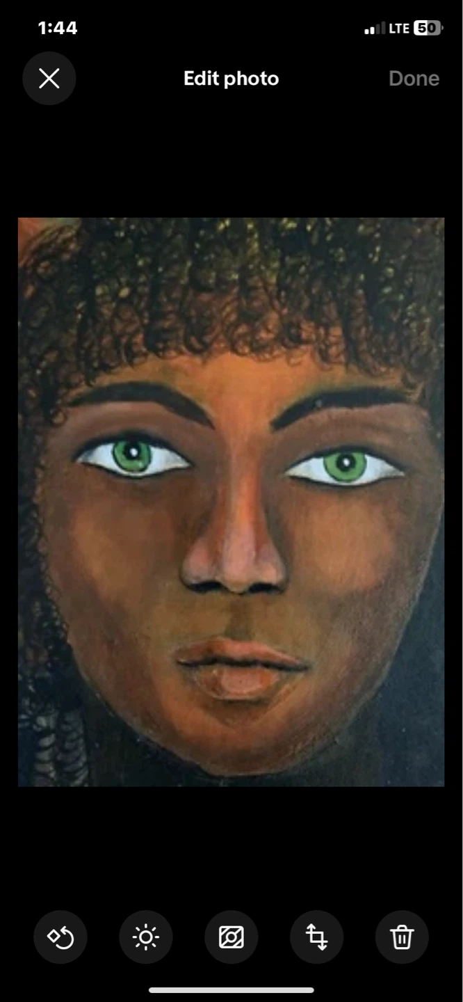 Original Painting of Woman with Fiery Aura - photo 5