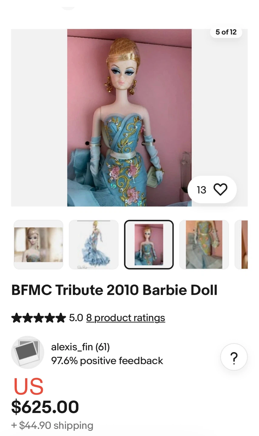 Barbie Fashion Model Collection Tribute 2010 Doll - photo 4