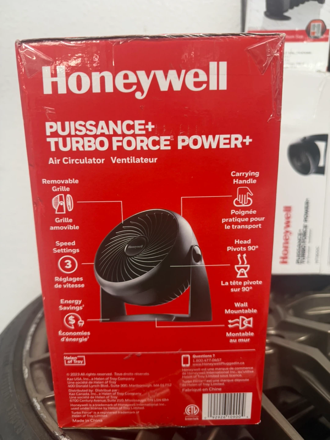 Honeywell HT900C Turbo Force Air Circulator Fan - photo 2