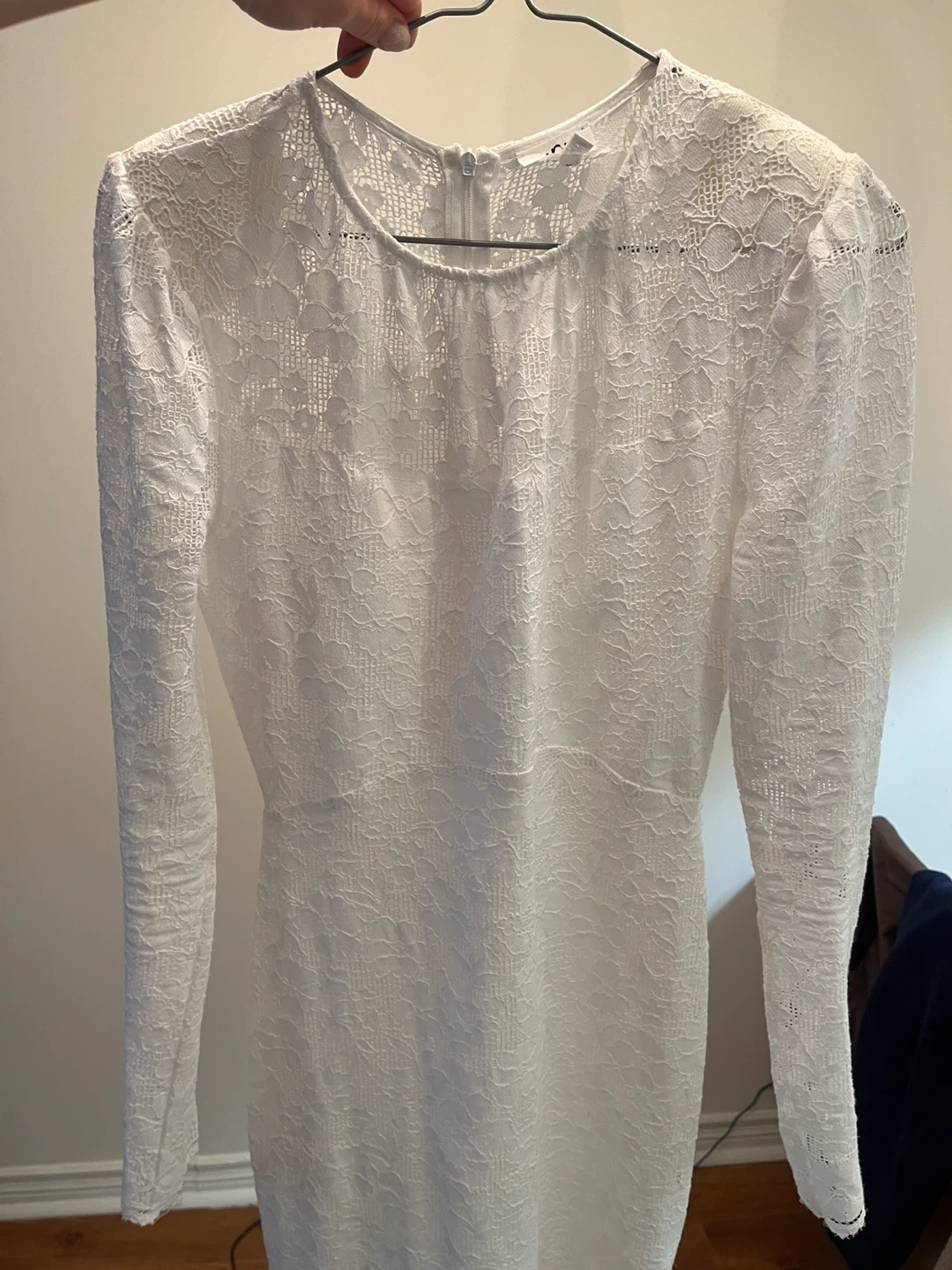 dRA Los Angeles White Lace Long Sleeve Maxi Dress - photo 3