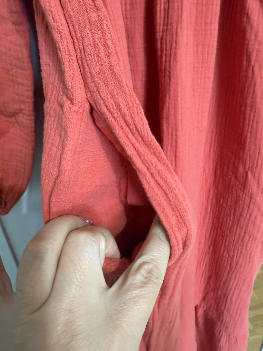 Universal Thread Coral Gauze Dress - photo 4
