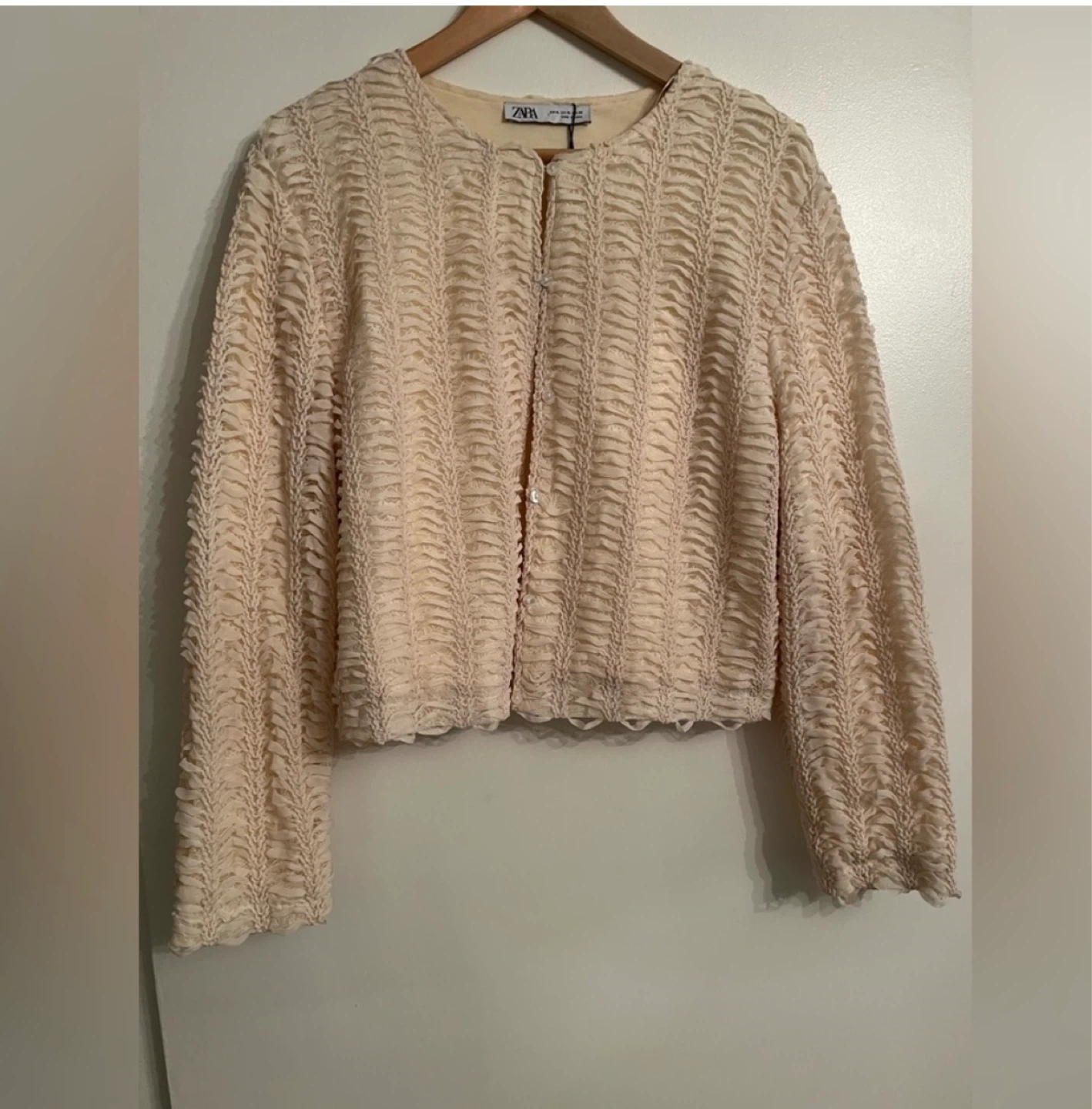 ZARA Lace Button-Up Cardigan ⚽️ - photo 2