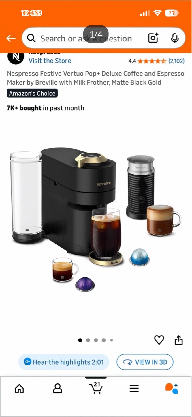 Brand New Nespresso