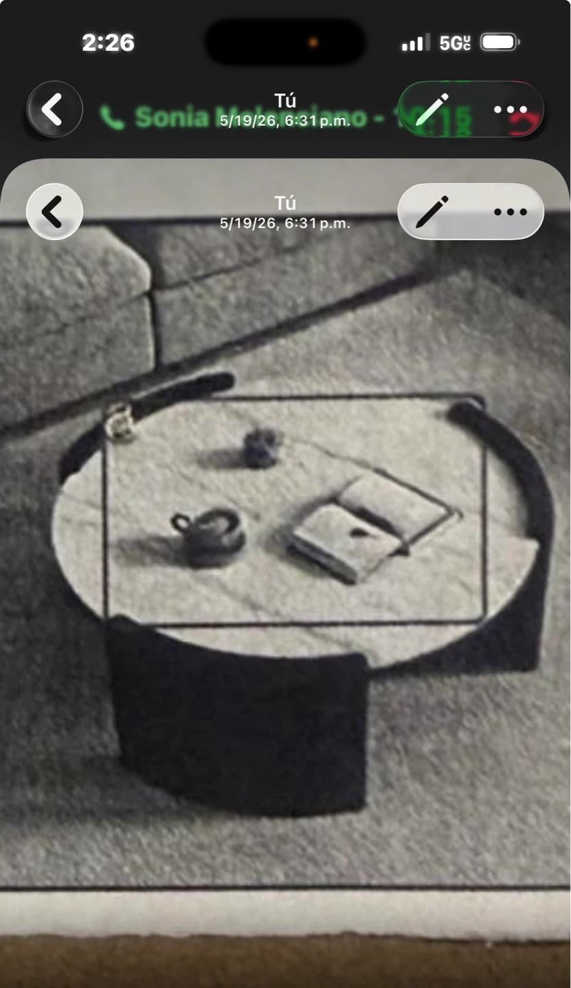 OVISON Coffee Table White + Black