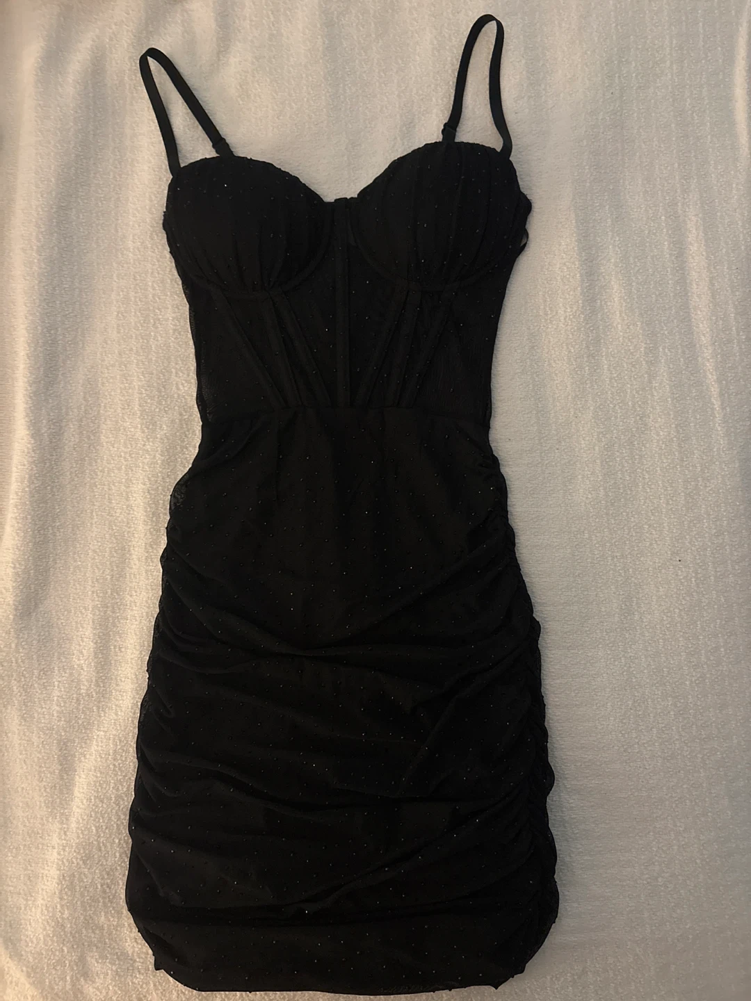 Sparkly Black Corset Dress