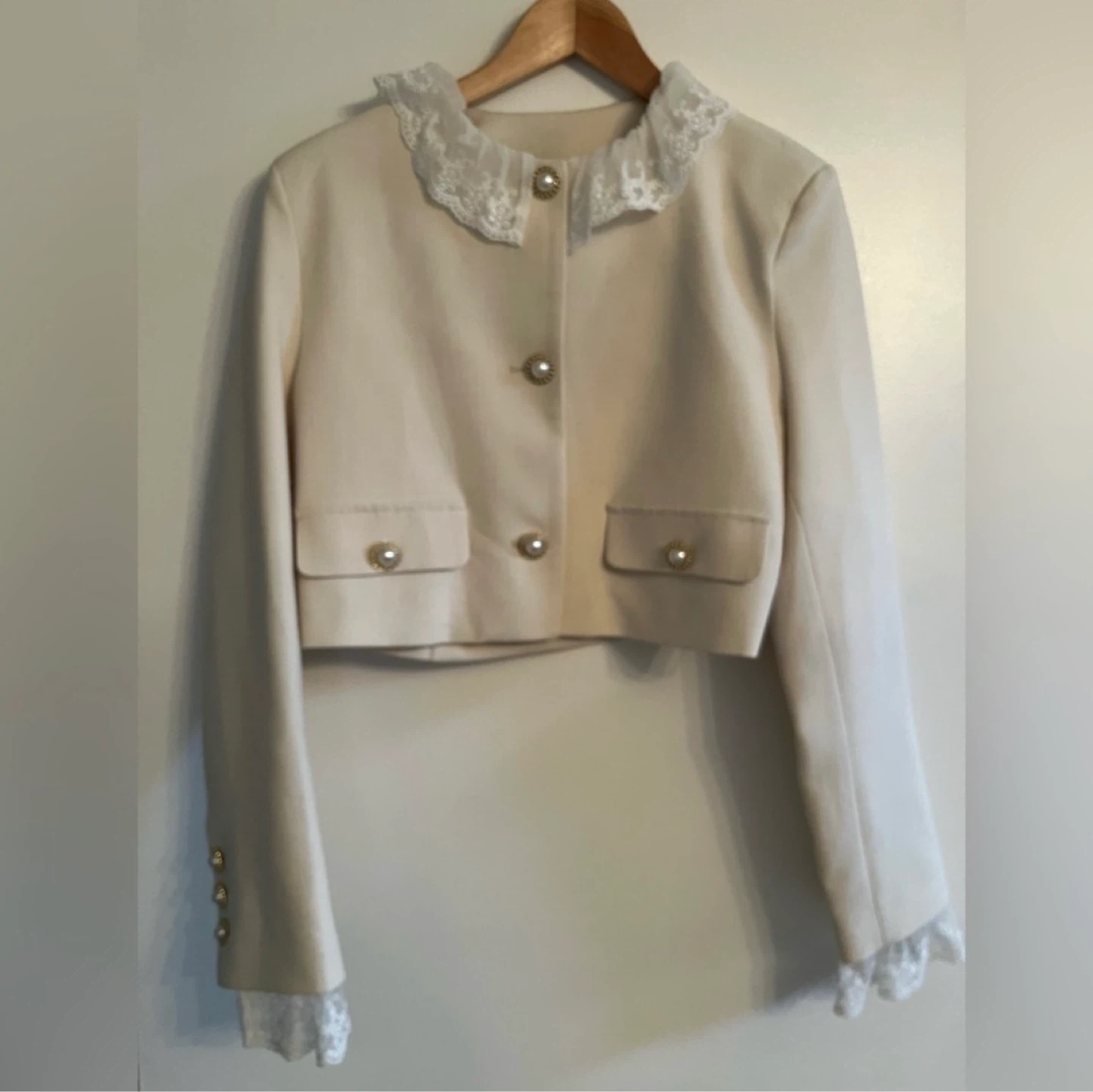 Korean Lace Style Cropped Blazer ⚽️ - photo 4