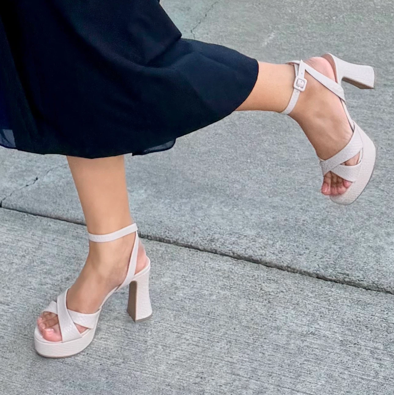 Platform Block Heel Sandals ⚽️