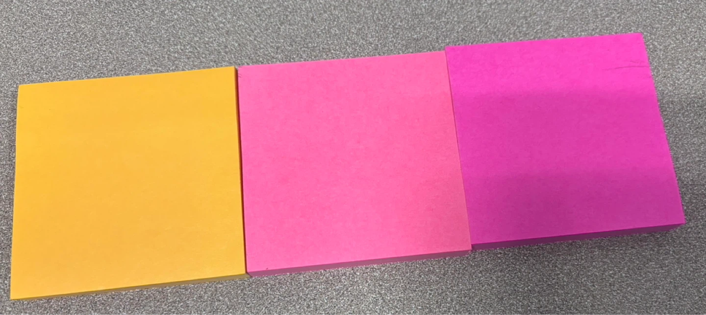 ⚽️Post-it Notes - Yellow, Pink, Magenta