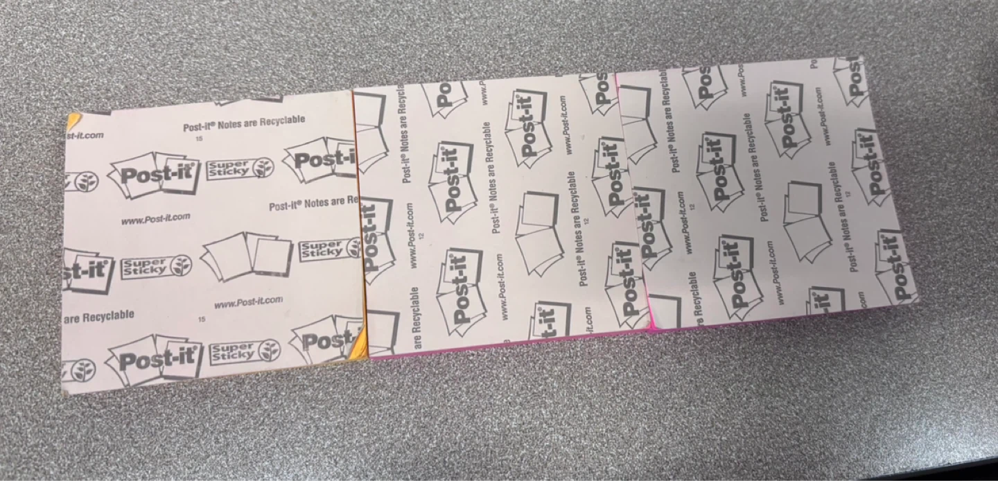 ⚽️Post-it Notes - Yellow, Pink, Magenta - photo 2