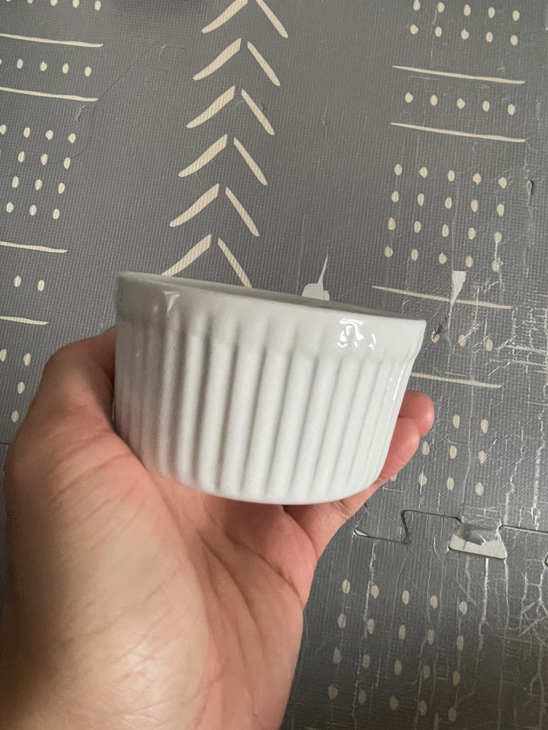 ⚽️White Ceramic Ramekin Dish - photo 2