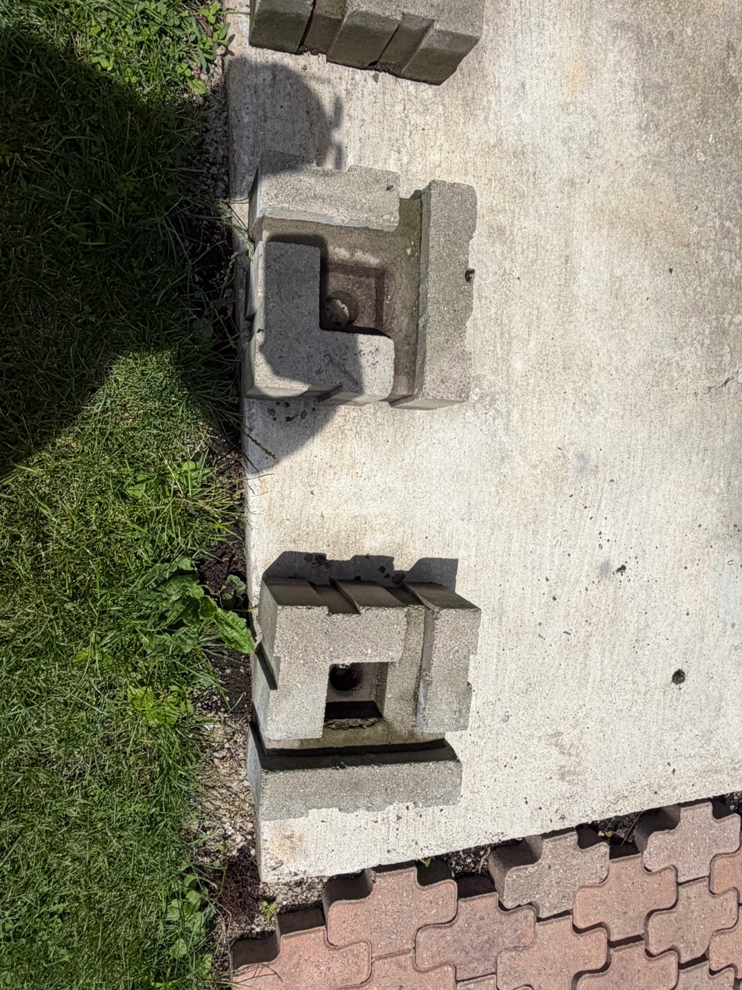 Concrete Garden Blocks - Set of 6 - 4 by 4 - photo 3