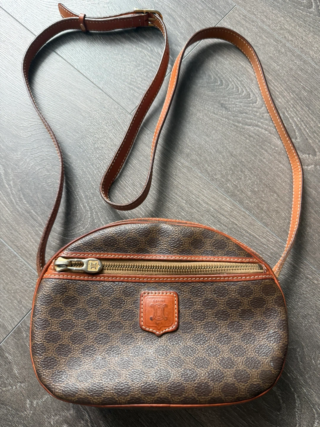 Celine Paris Monogram Crossbody Bag
