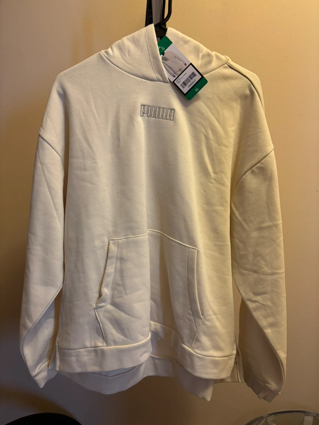 Puma Fleece Hoodie Cream XL