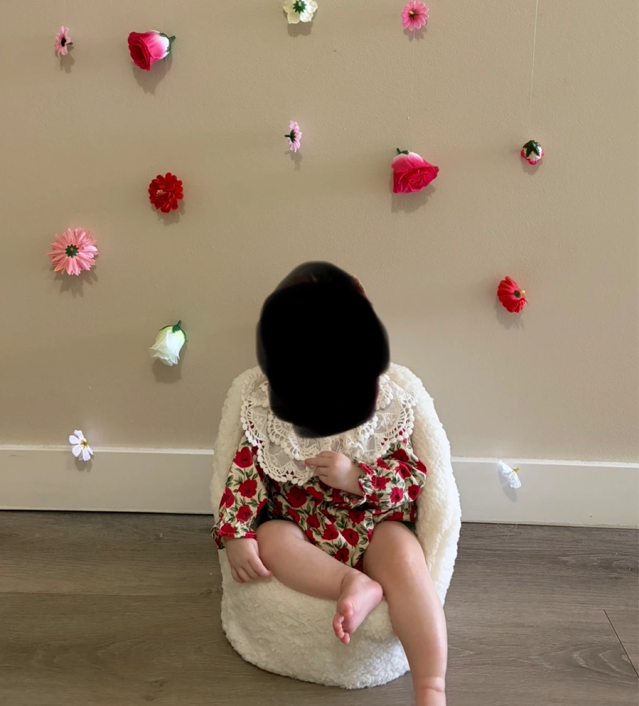 White Teddy Bear Style Baby Chair ⚽️ - photo 2