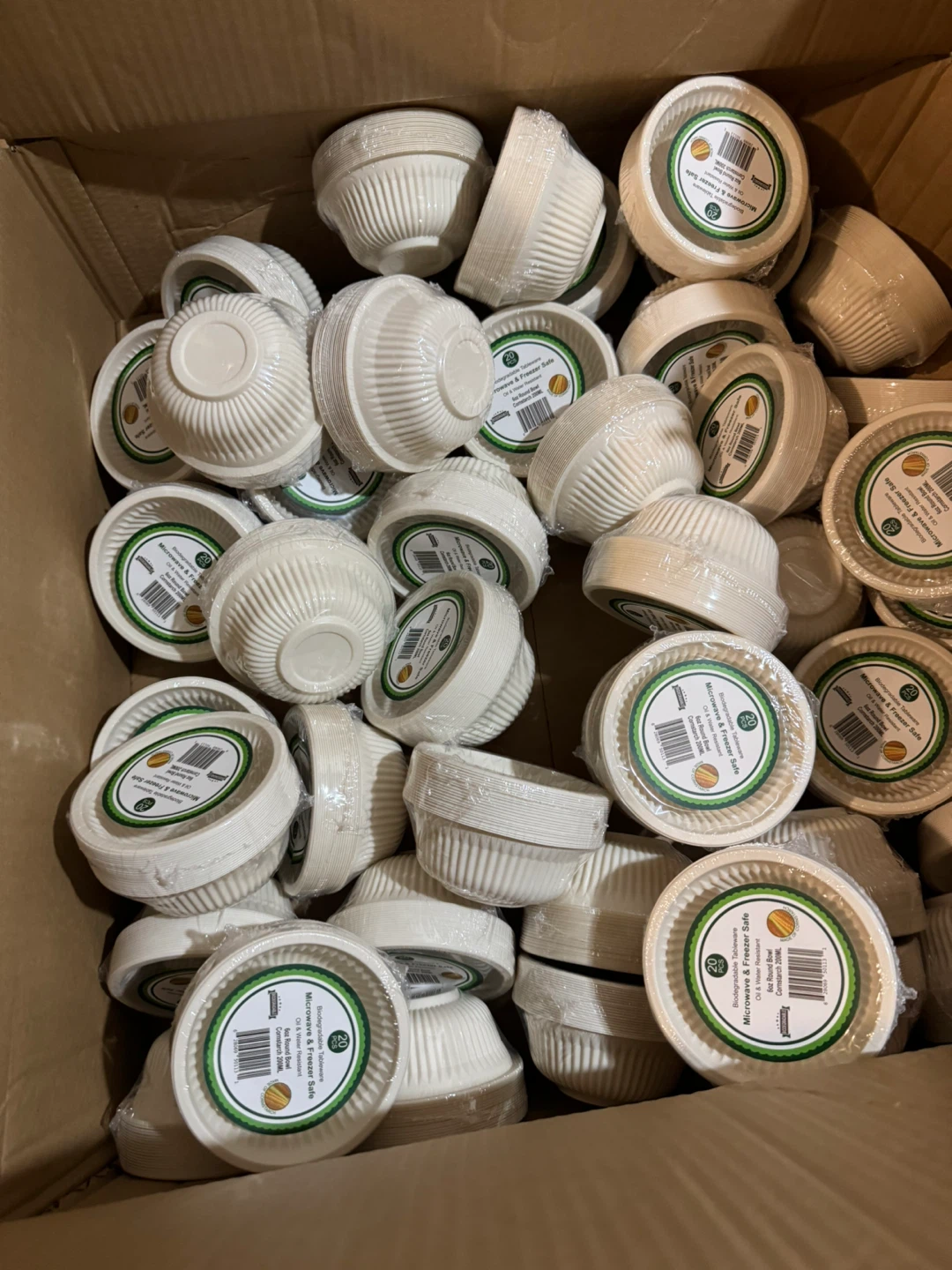 Biodegradable Cornstarch Bowls 6oz Round 200ML