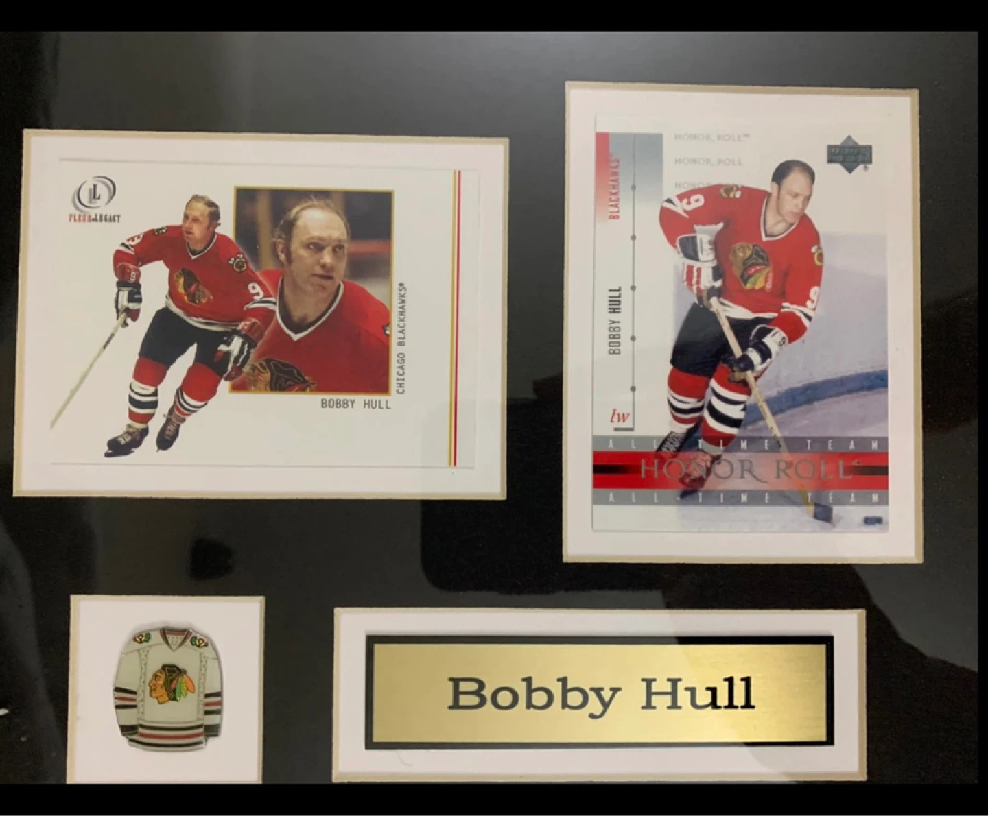 Bobby Hull Framed Hockey Memorabilia Display - photo 3