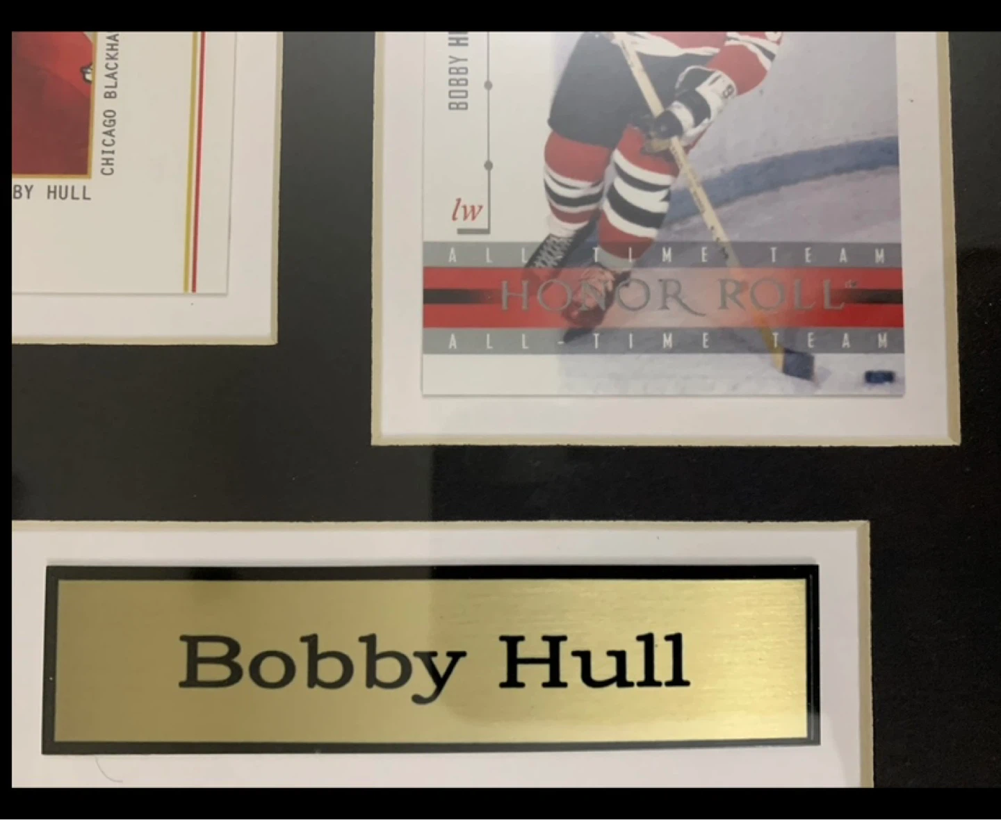 Bobby Hull Framed Hockey Memorabilia Display - photo 2