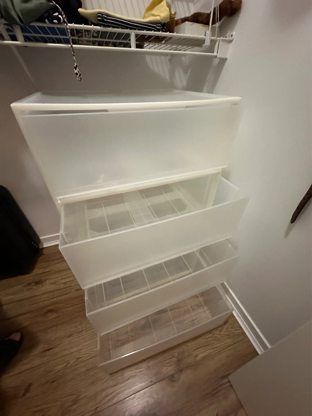 Set of 2 IKEA Frosted Drawer Storage Units - photo 3