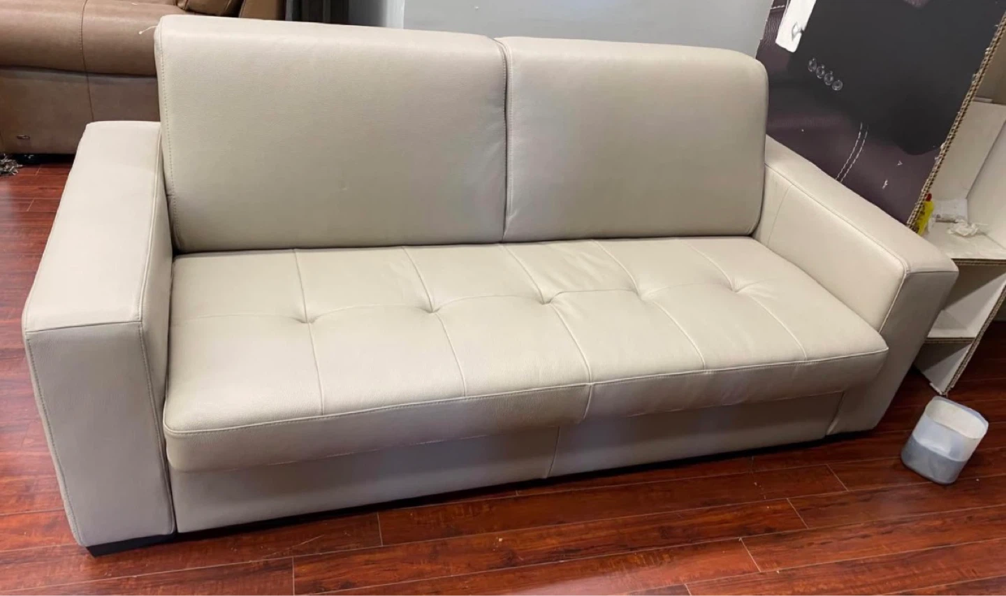 ⚽ Leather Sofa Bed - photo 2