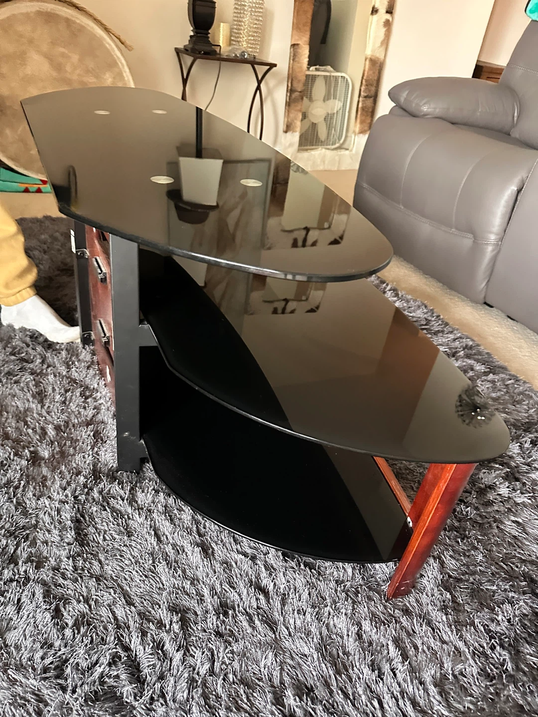 Curved Glass TV Stand - photo 3