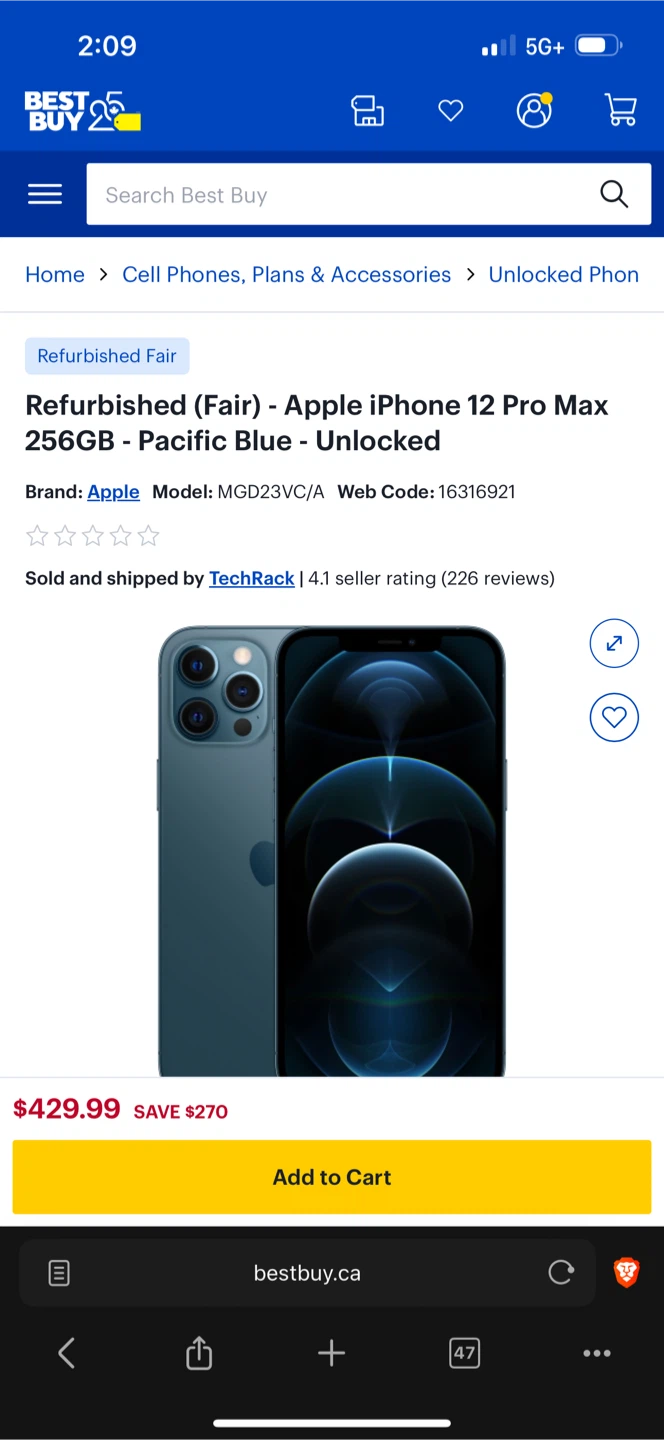 Apple iPhone 12 Pro Max 256GB - Pacific Blue - photo 4