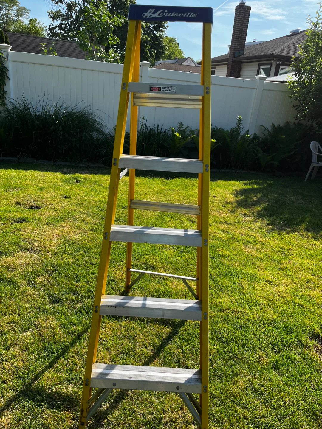 Louisville Ladder Yellow Fiberglass Step Ladder