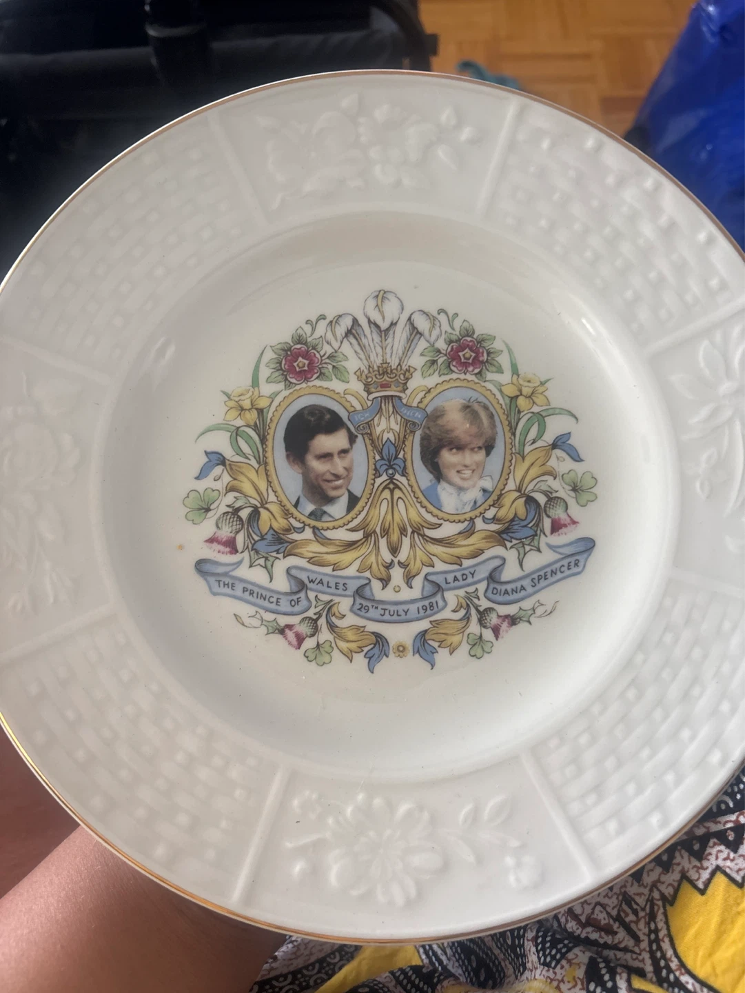 Royal plate - Prince Charles and Lady Diana Spencer