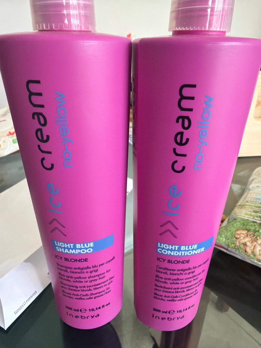 Inebrya Ice Cream No-Yellow Shampoo and Conditioner Set
