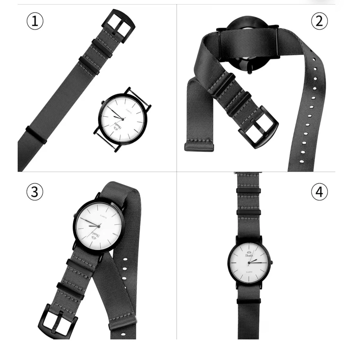 ⚽️ TStrap Watch Band Black 18mm - photo 2