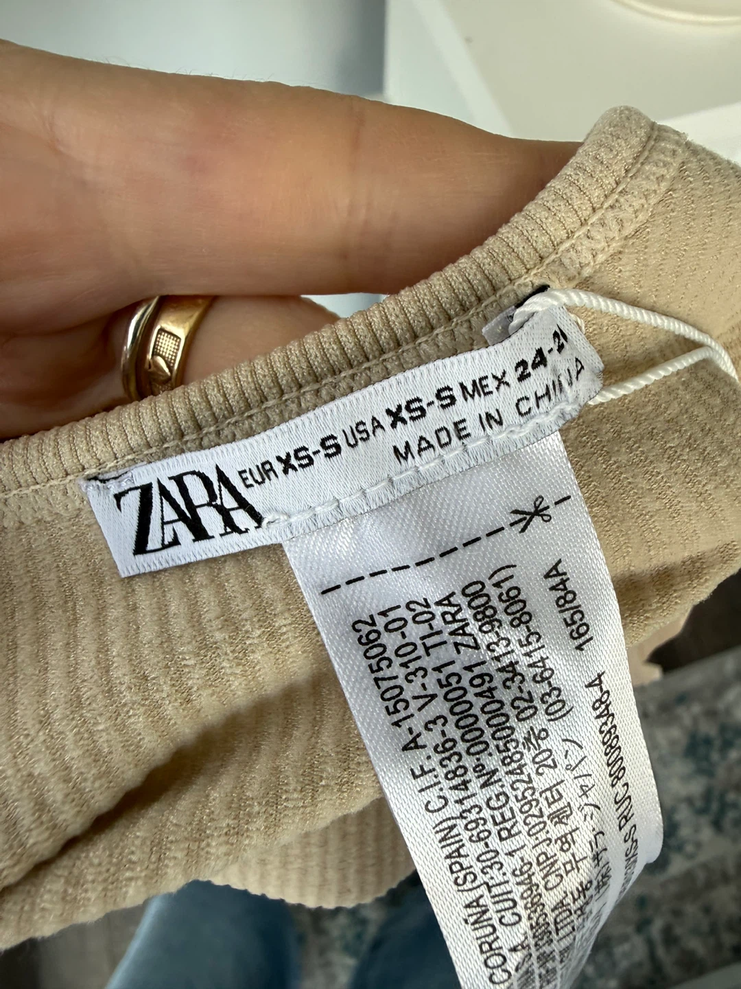 ⚽️new Zara Ribbed Tank Top size xs - photo 3
