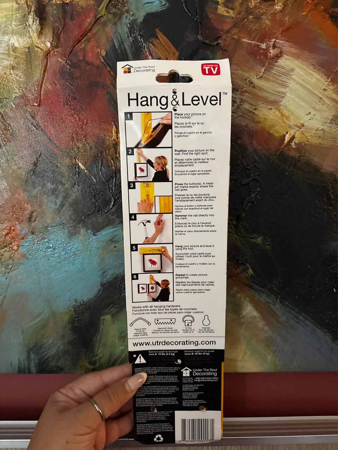 ⚽️ Hang & Level Picture Hanging Tool New - photo 3