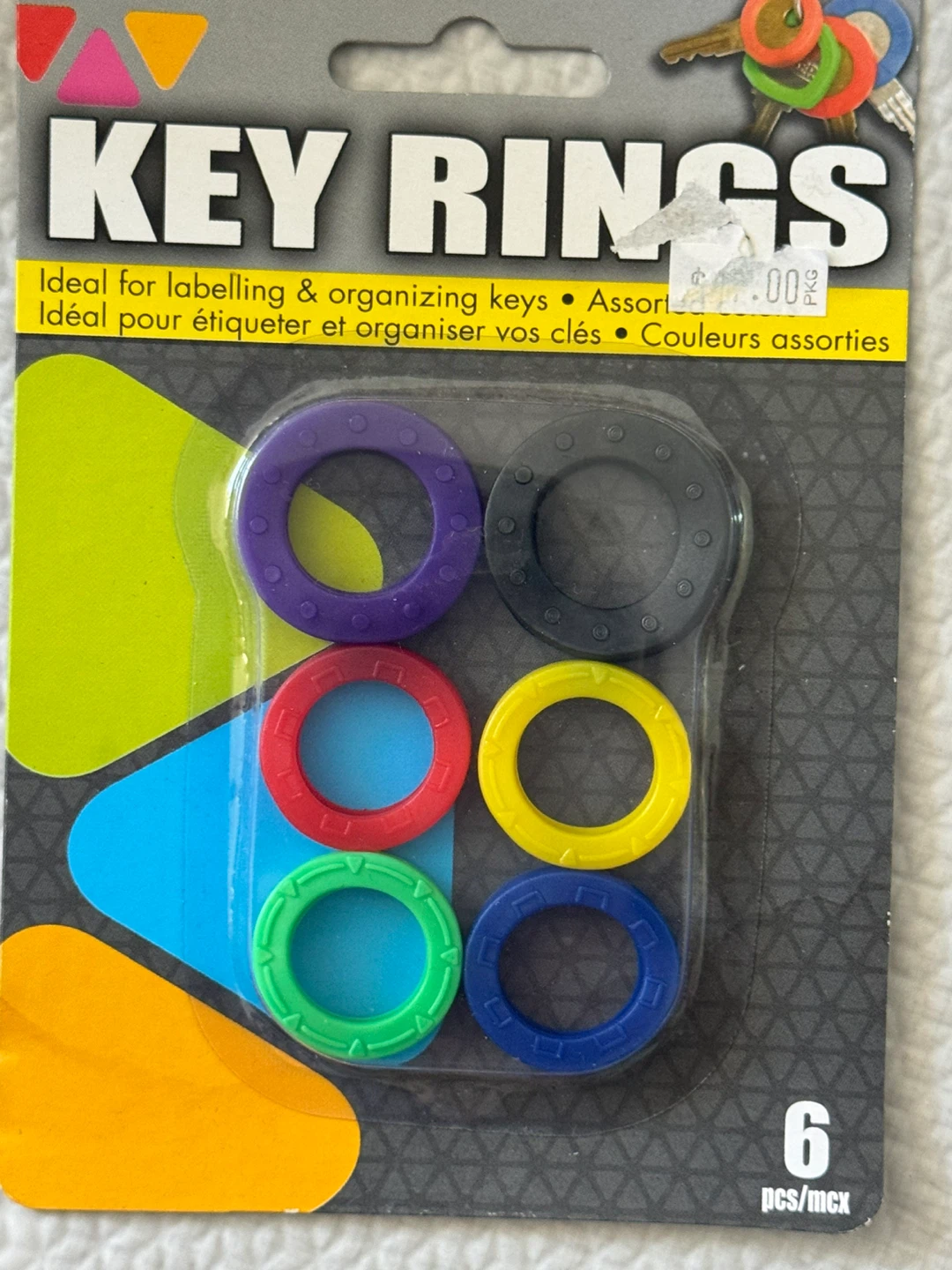 Key Rings - Assorted Colors