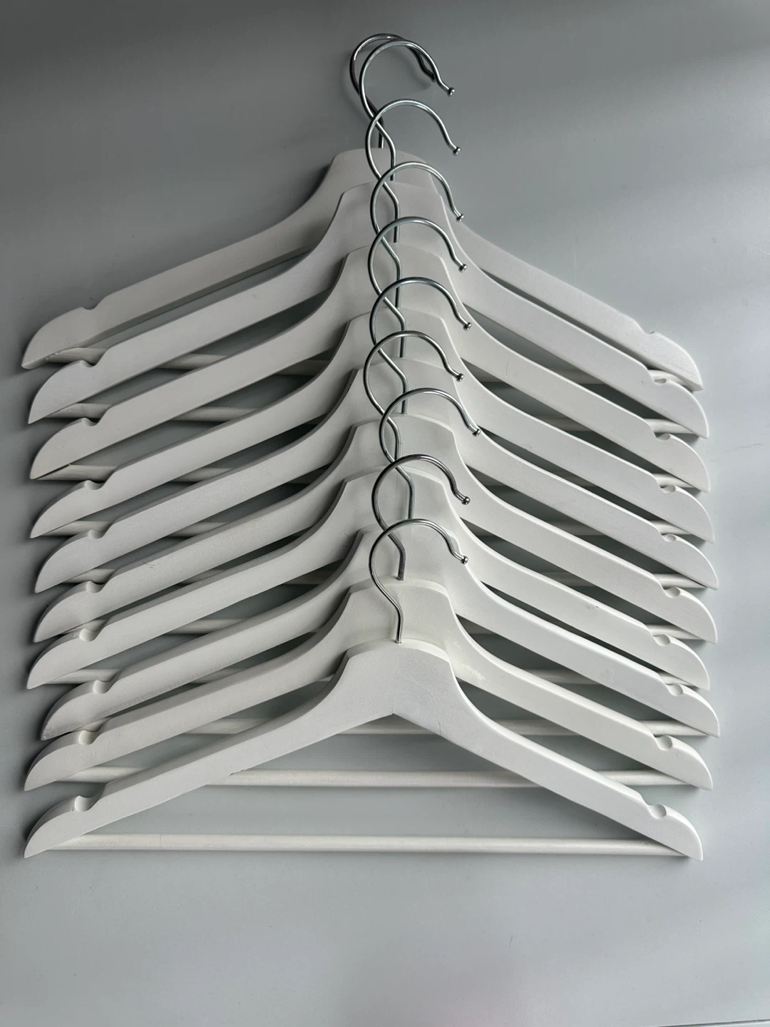 IKEA BUMERANG White Hanger Set - 10 Pack